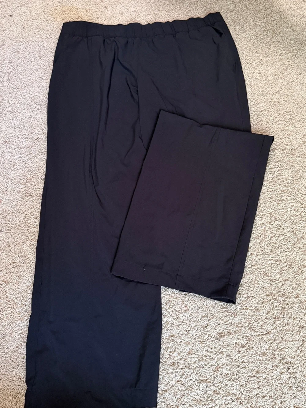 Talbots Black Women's Pull-On Track Pants